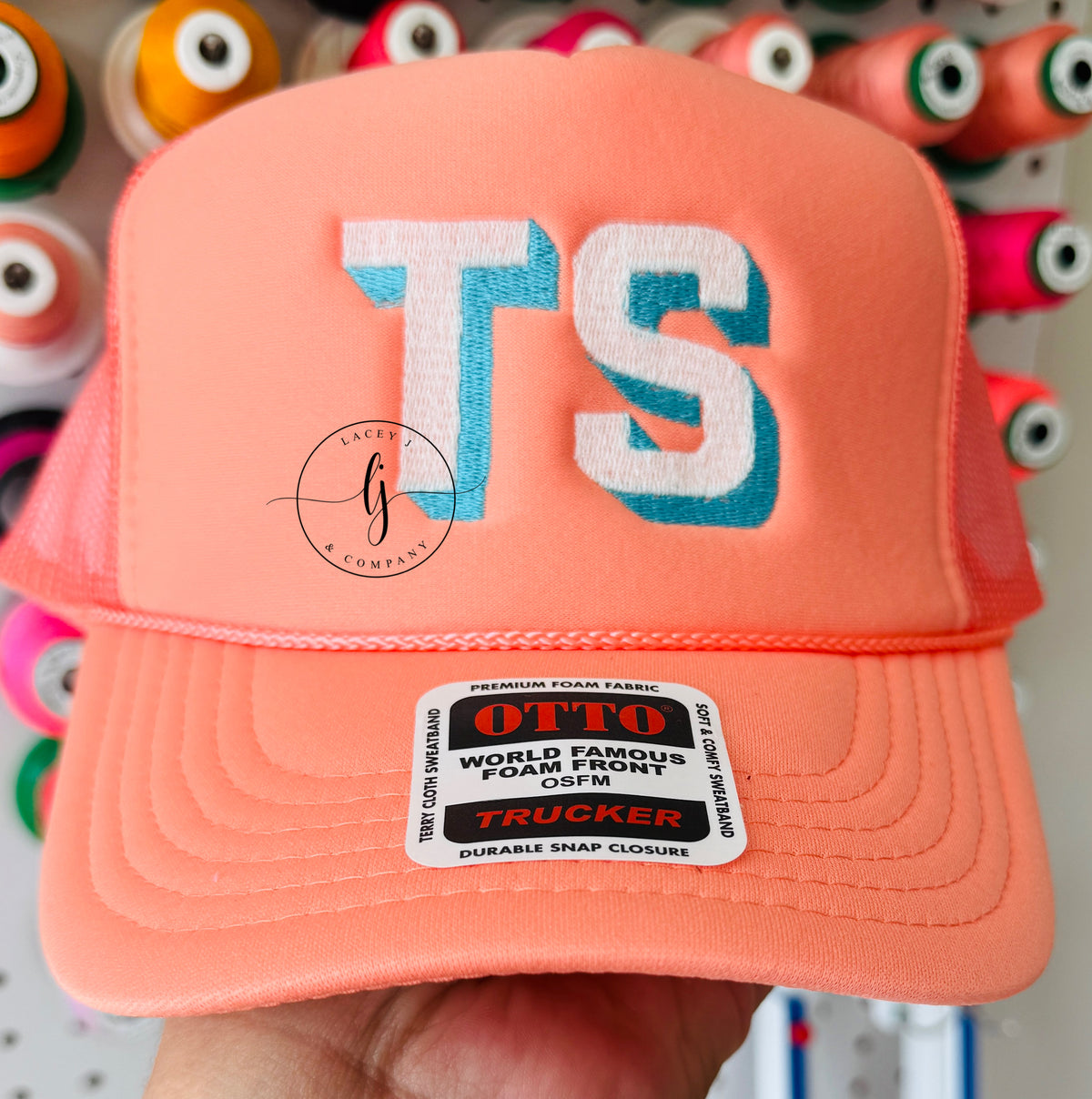 Block Shadow Hat (Coral)