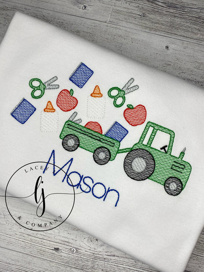 School Supply Tractor