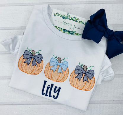 Pumpkin Trio with Bows
