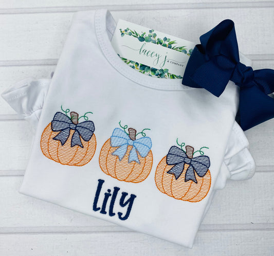 Pumpkin Trio with Bows