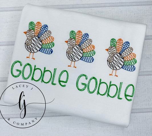 Scribble Turkey Trio