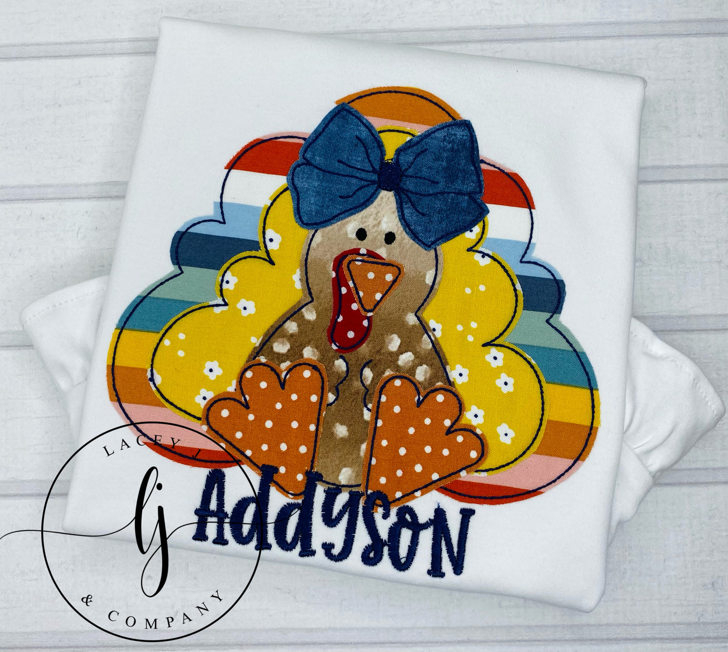 Sitting Turkey with Bow