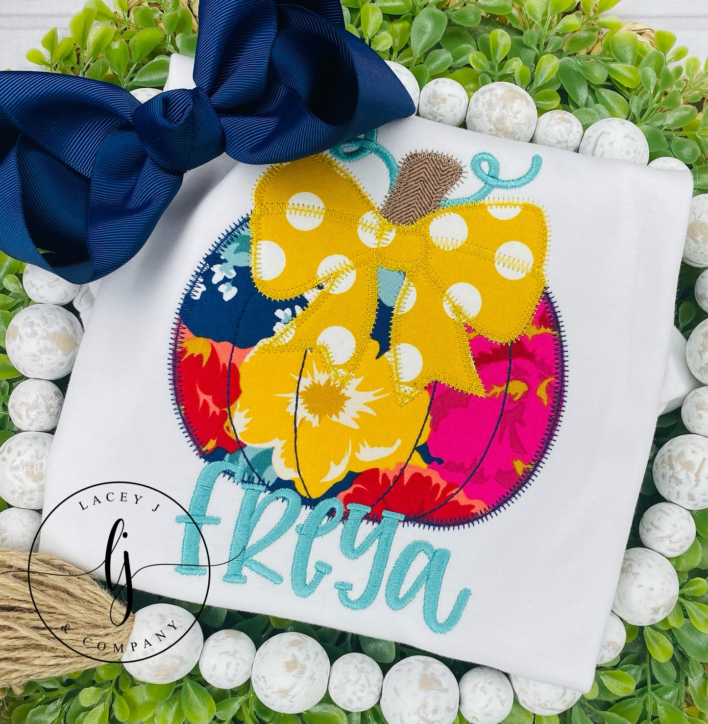 Large Bow Pumpkin