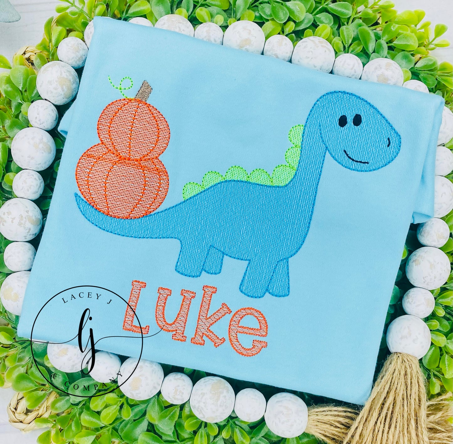 Pumpkin Stacked Dino