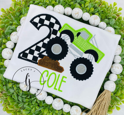 Monster Truck Birthday Shirt