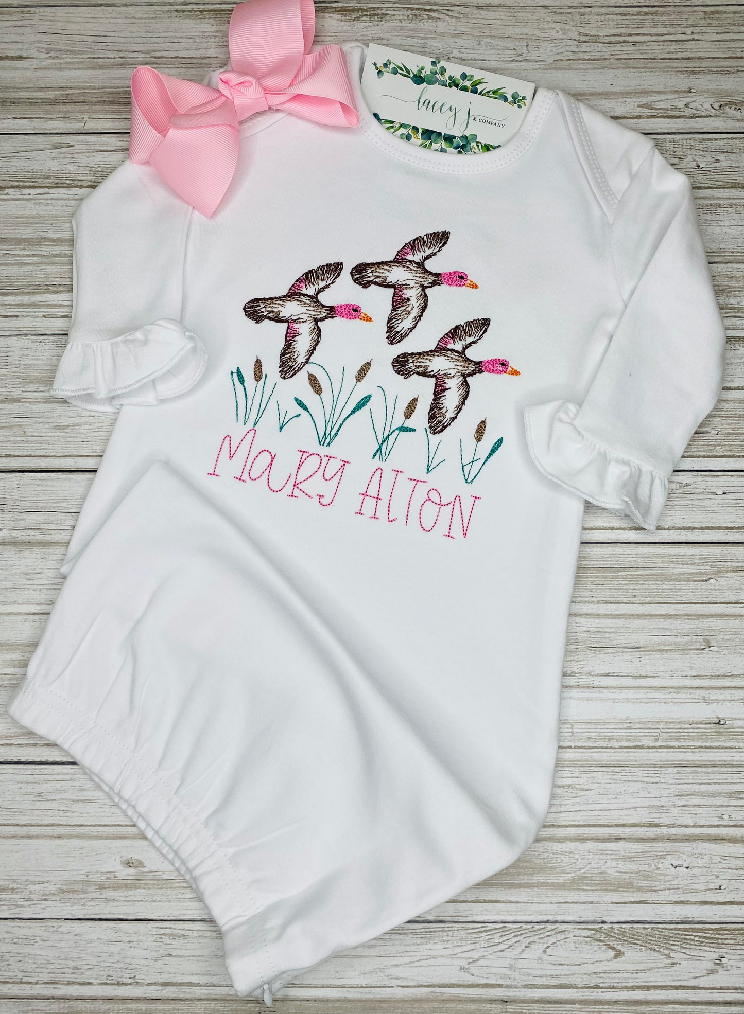 Flying Mallards (Pink)