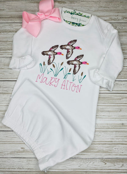 Flying Mallards (Pink)