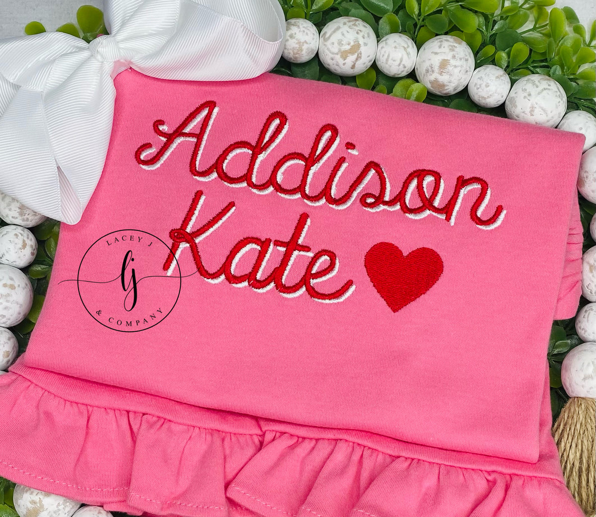 Cursive Shade Name with Heart