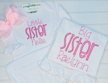 Big Sister Pink Gingham Shirt