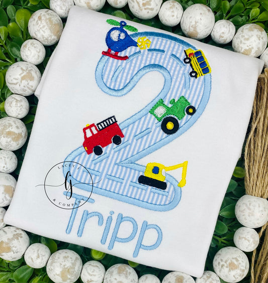 Transportation Birthday Shirt