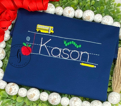 Notebook Paper Name Shirt