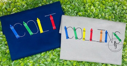 Crayon Name Shirt