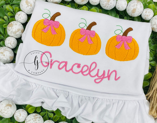 Pumpkin Bow Trio