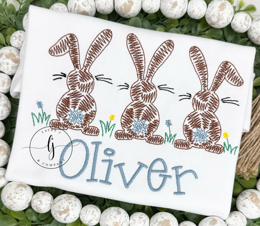 Sketchy Bunny Trio