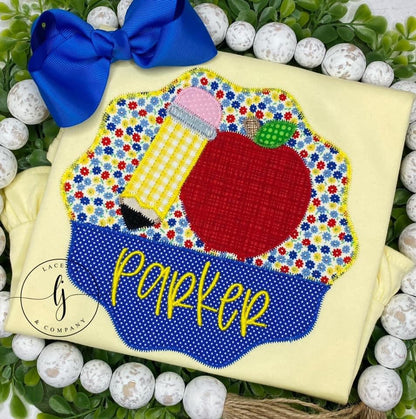 Scallop Apple Pencil Frame Shirt