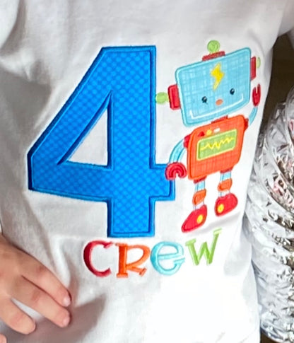 Robot Birthday Shirt