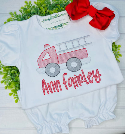 Firetruck Sketch Shirt