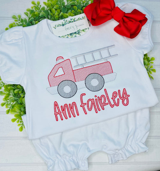 Firetruck Sketch Shirt