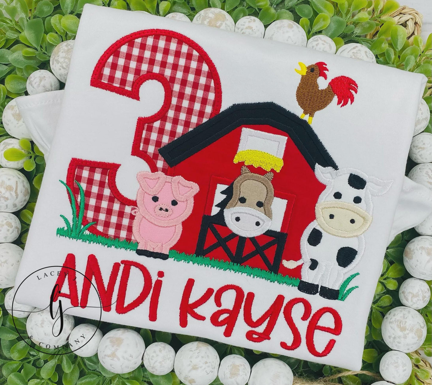 Farm Animals Barnyard Birthday Shirt