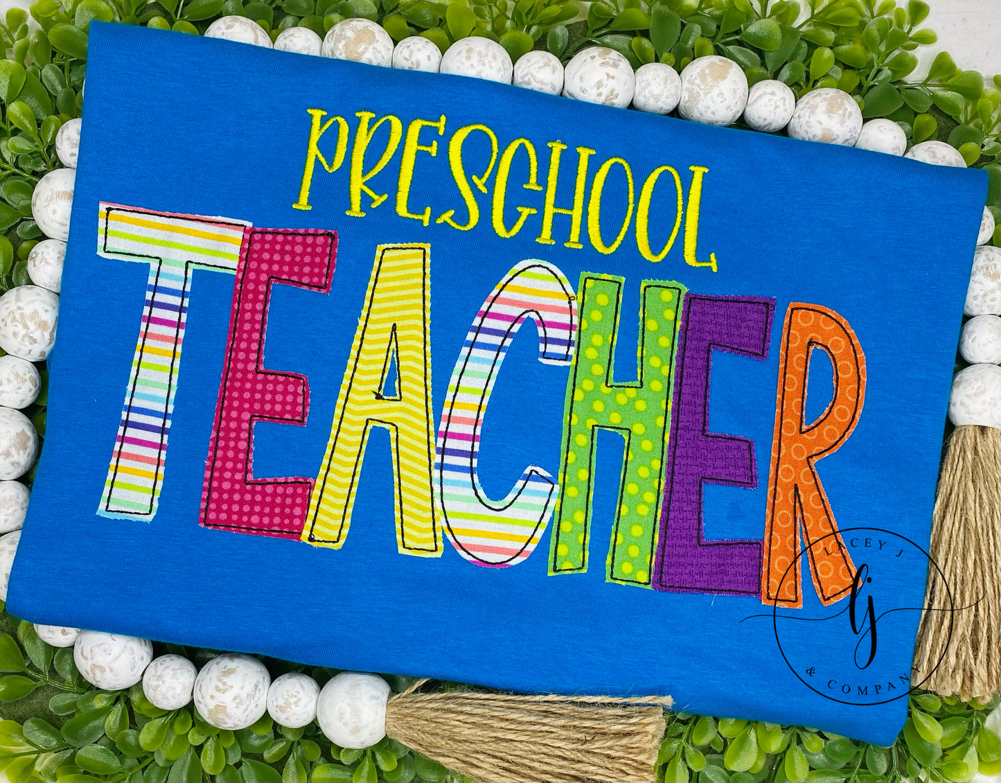 Teacher Applique Shirt