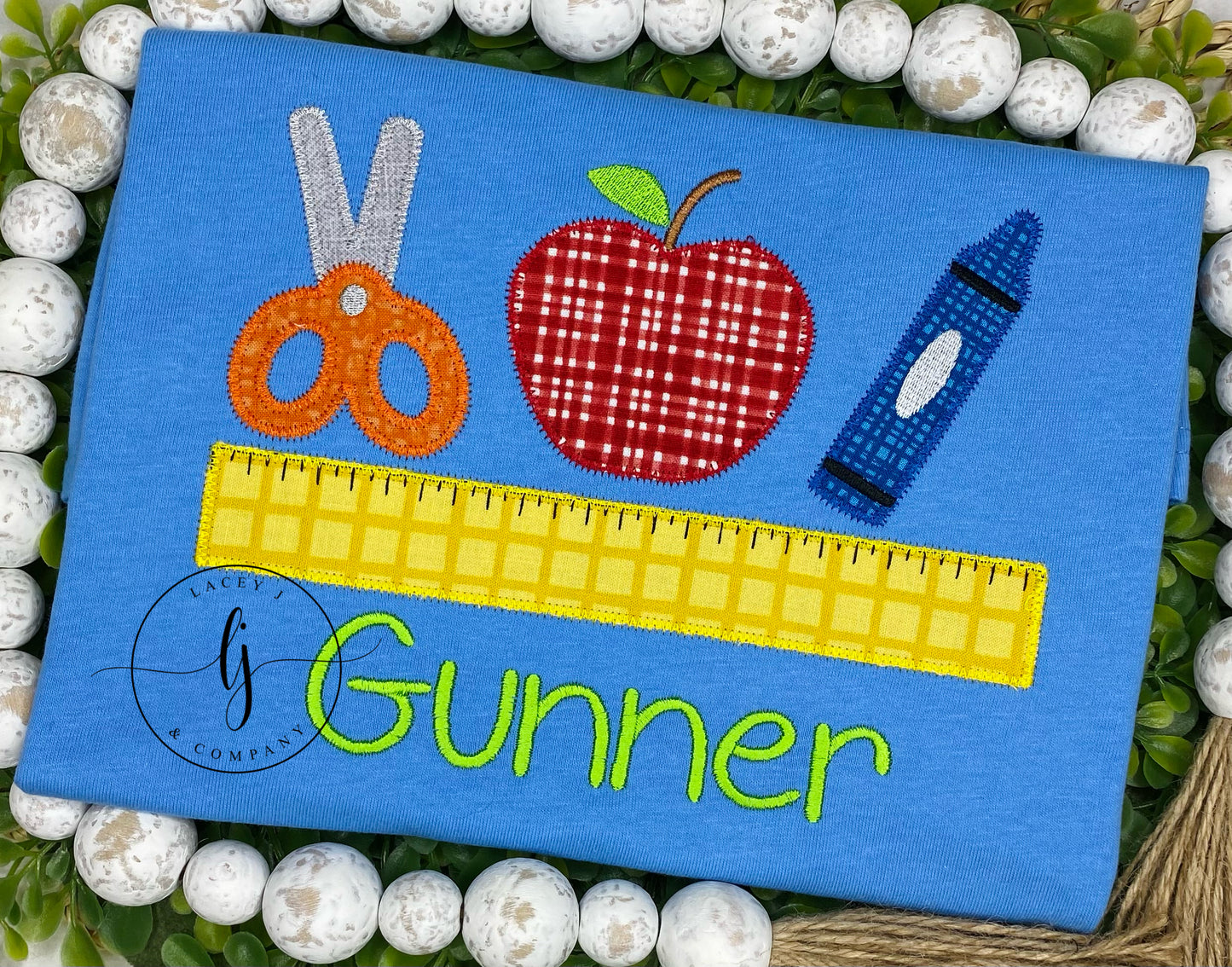 Scissor Apple Crayon Shirt