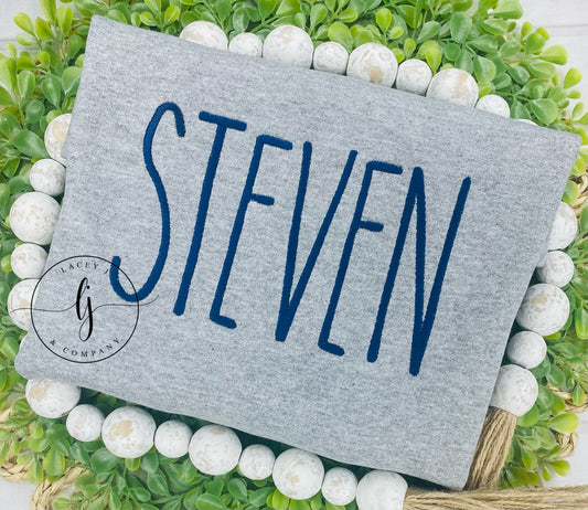 Thin Font Personalized Shirt