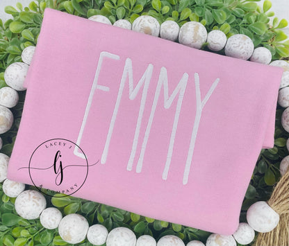 Thin Monogrammed Shirt (Pink)