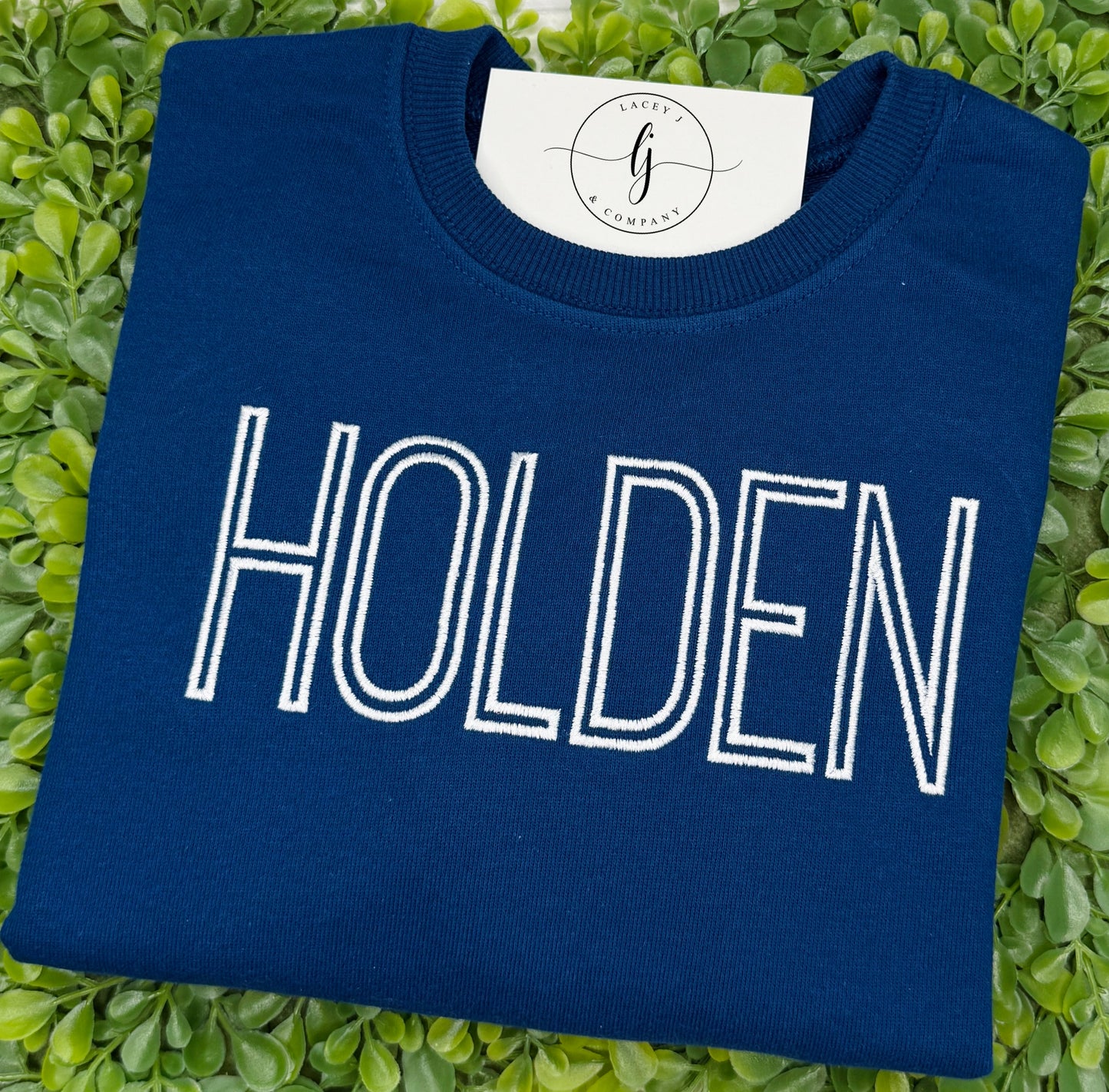 Outline Font Personalized Shirt