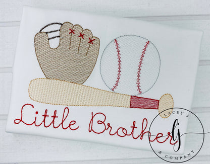 Little Brother Baseball Shirt