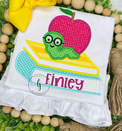Bookworm Apple Shirt
