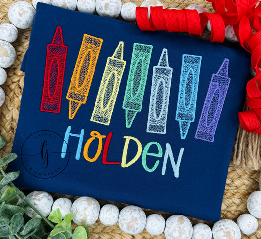 Colorful Crayon Shirt