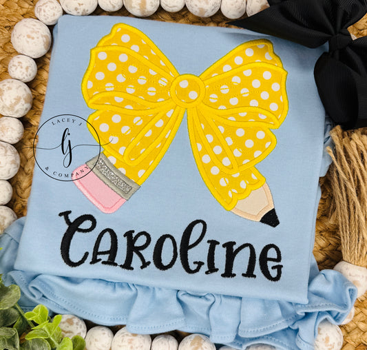 Pencil Bow Shirt