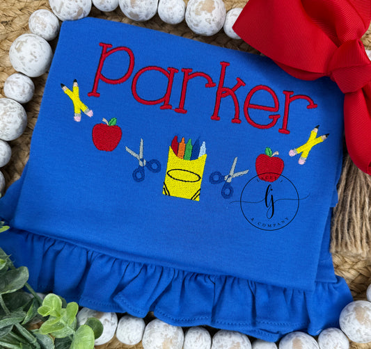 School Supply Banner Shirt
